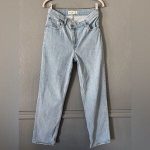 Abercrombie & Fitch 90s Straight Ultra High Rise Jeans Light Wash Size 27